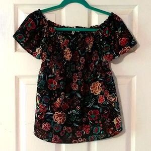 Monteau smocked babydoll top